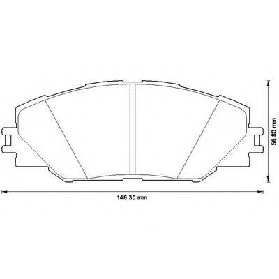 BENDIX 572569B Комплект гальмівних колодок, дискове гальмо