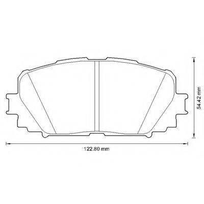 BENDIX 572594B Комплект гальмівних колодок, дискове гальмо