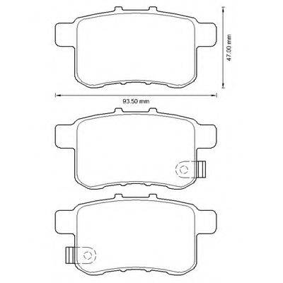 BENDIX 572626B Комплект гальмівних колодок, дискове гальмо