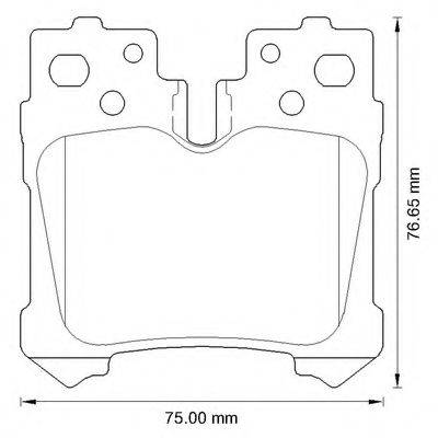 BENDIX 572648B Комплект гальмівних колодок, дискове гальмо