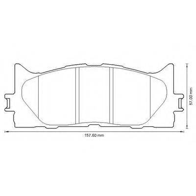 BENDIX 572651B Комплект гальмівних колодок, дискове гальмо