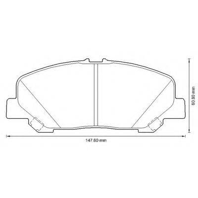 BENDIX 572652B Комплект гальмівних колодок, дискове гальмо