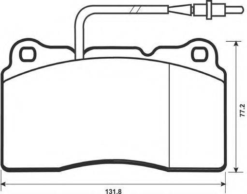 BENDIX 573001B Комплект гальмівних колодок, дискове гальмо