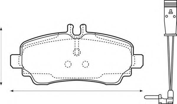 BENDIX 573100B Комплект гальмівних колодок, дискове гальмо