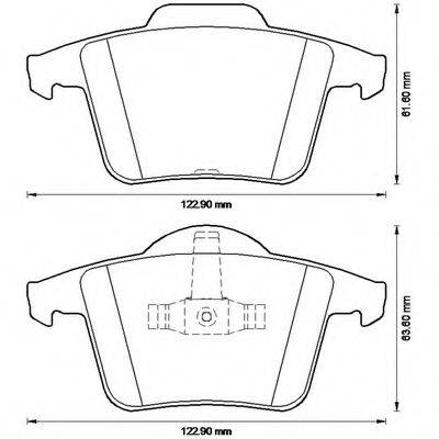 BENDIX 573236B Комплект гальмівних колодок, дискове гальмо