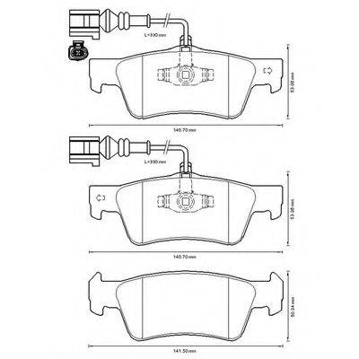 BENDIX 573301B Комплект гальмівних колодок, дискове гальмо