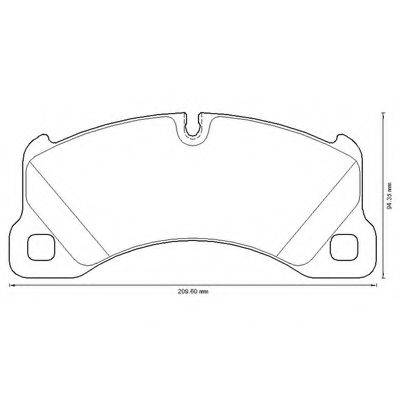 BENDIX 573329B Комплект гальмівних колодок, дискове гальмо