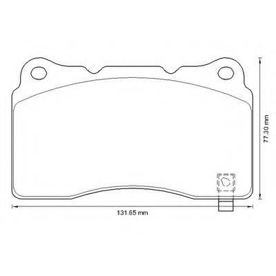 BENDIX 573347B Комплект гальмівних колодок, дискове гальмо