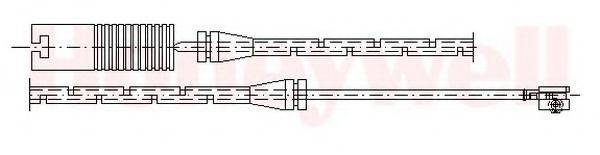 BENDIX 581369 Сигналізатор, знос гальмівних колодок