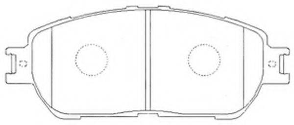 FIT FP0906 Комплект гальмівних колодок, дискове гальмо