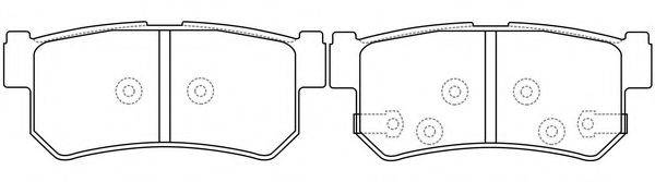 FIT FP4024 Комплект гальмівних колодок, дискове гальмо