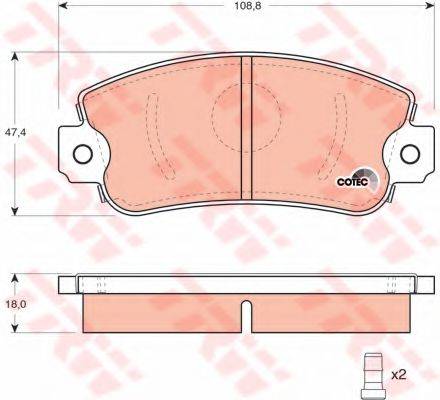 DR!VE+ DP1010100935 Комплект гальмівних колодок, дискове гальмо