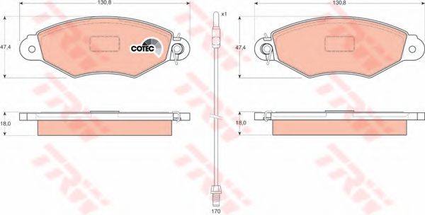 DR!VE+ DP1010100387 Комплект гальмівних колодок, дискове гальмо