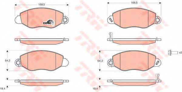 DR!VE+ DP1010100835 Комплект гальмівних колодок, дискове гальмо