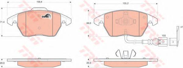 DR!VE+ DP1010100036 Комплект гальмівних колодок, дискове гальмо