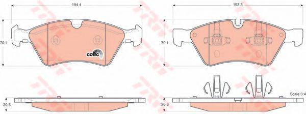 DR!VE+ DP1010100921 Комплект гальмівних колодок, дискове гальмо