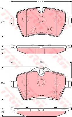 DR!VE+ DP1010100410 Комплект гальмівних колодок, дискове гальмо