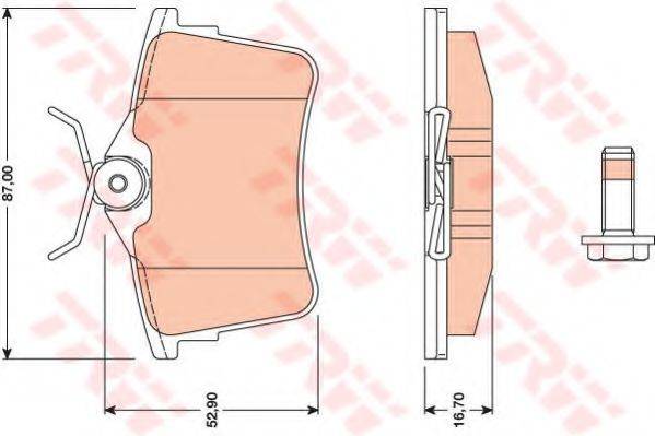 DR!VE+ DP1010100337 Комплект гальмівних колодок, дискове гальмо