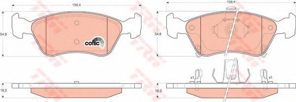 DR!VE+ DP1010100170 Комплект гальмівних колодок, дискове гальмо