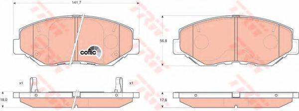 DR!VE+ DP1010100052 Комплект гальмівних колодок, дискове гальмо