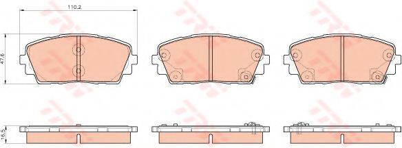 DR!VE+ DP1010100403 Комплект гальмівних колодок, дискове гальмо