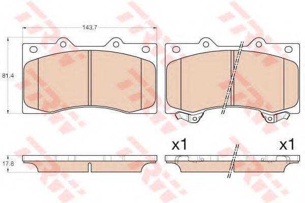 DR!VE+ DP1010100724 Комплект гальмівних колодок, дискове гальмо