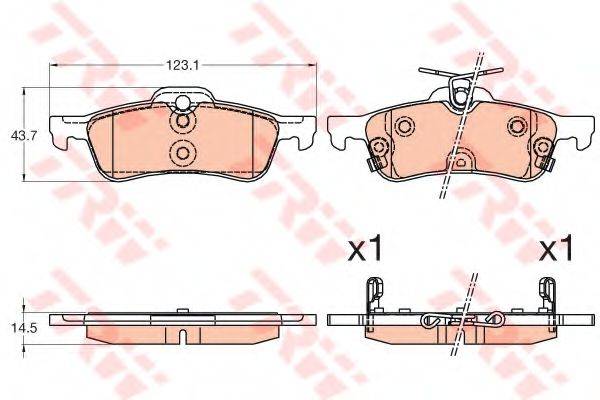 DR!VE+ DP1010100229 Комплект гальмівних колодок, дискове гальмо