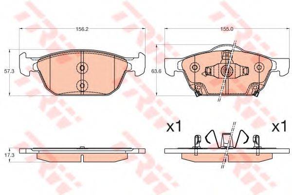 DR!VE+ DP1010100172 Комплект гальмівних колодок, дискове гальмо