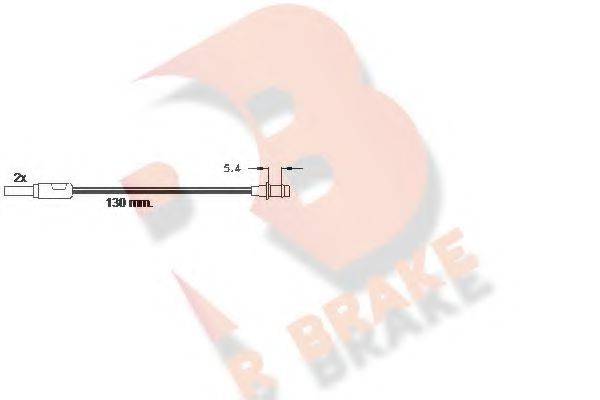 R BRAKE 610166RB Сигналізатор, знос гальмівних колодок