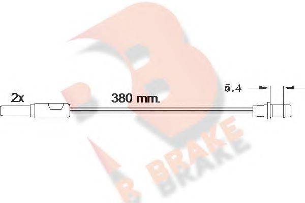 R BRAKE 610244RB Сигналізатор, знос гальмівних колодок