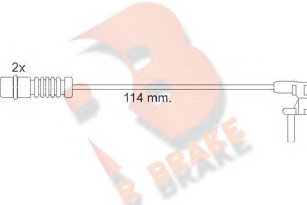 R BRAKE 610454RB Сигналізатор, знос гальмівних колодок