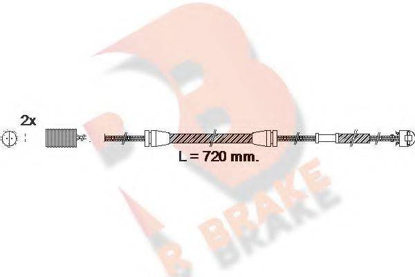 R BRAKE 610498RB Сигналізатор, знос гальмівних колодок