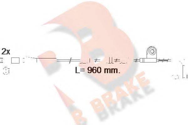 R BRAKE 610553RB Сигналізатор, знос гальмівних колодок