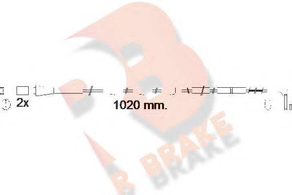 R BRAKE 610555RB Сигналізатор, знос гальмівних колодок