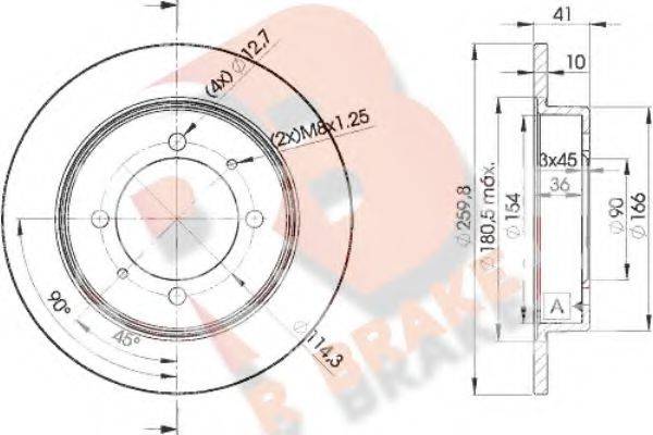 R BRAKE 78RBD22940 гальмівний диск