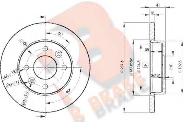 R BRAKE 78RBD24705 гальмівний диск