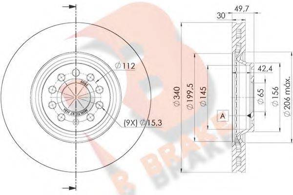 R BRAKE 78RBD26085 гальмівний диск