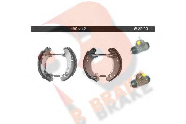 R BRAKE 79RBKT0065 Комплект гальмівних колодок