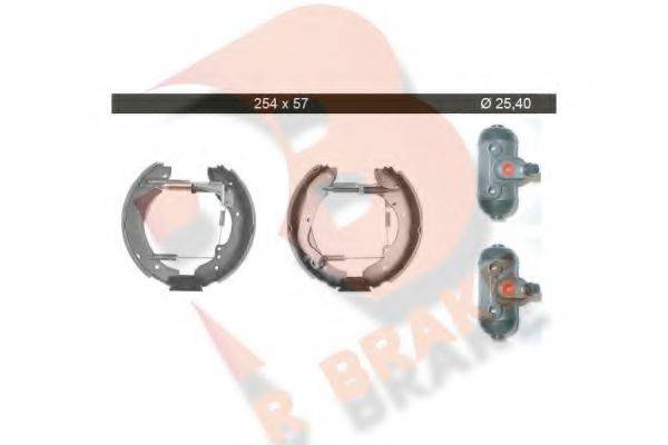 R BRAKE 79RBKT0081 Комплект гальмівних колодок