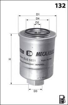 LUCAS FILTERS LFDS211 Паливний фільтр