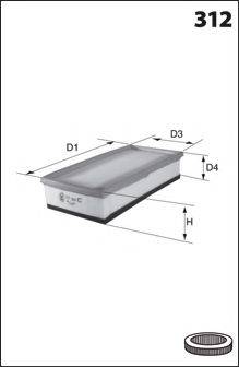 LUCAS FILTERS LFAF291 Повітряний фільтр