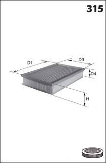 LUCAS FILTERS LFAF459 Повітряний фільтр