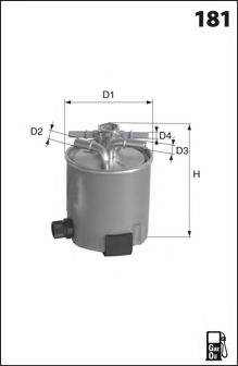 LUCAS FILTERS LFDF166 Паливний фільтр