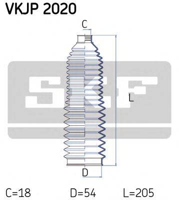 SKF VKJP2020 Комплект пильника, рульове керування