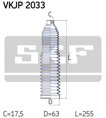 SKF VKJP2033 Комплект пильника, рульове керування