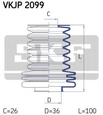 SKF VKJP2099 Комплект пильника, рульове керування