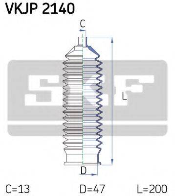 SKF VKJP2140 Комплект пильника, рульове керування