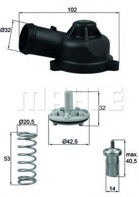 BEHR TI24483D Термостат, охолоджуюча рідина