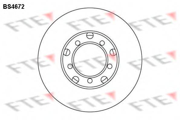 FTE BS4672 гальмівний диск