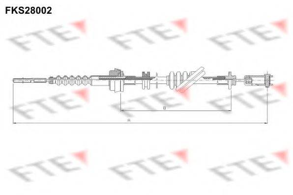 FTE FKS28002 Трос, управління зчепленням